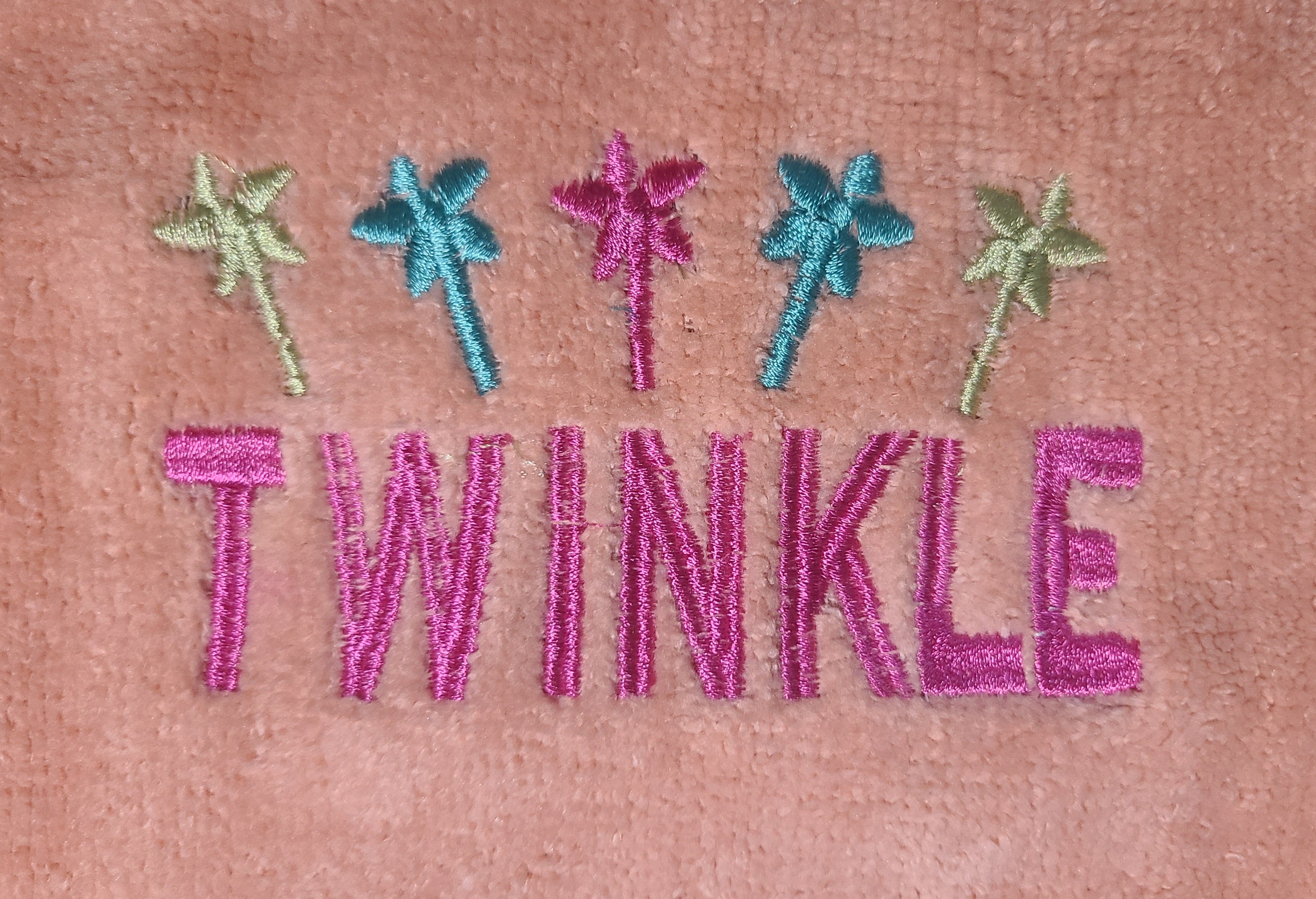 Adorable Embroidered Baby Bath Towel (26 inches x 15 inches)