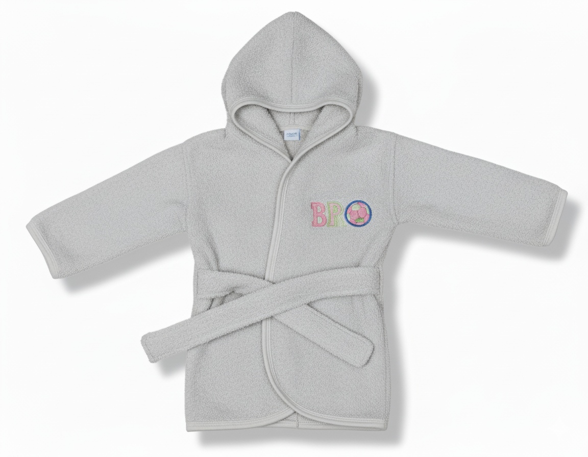 Cozy Hooded Baby Bath Robe - Soft & Absorbent Pink Terry Cloth