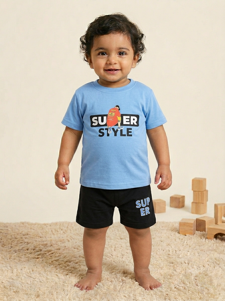 Baby Boy Super Style Casual Summer Suit