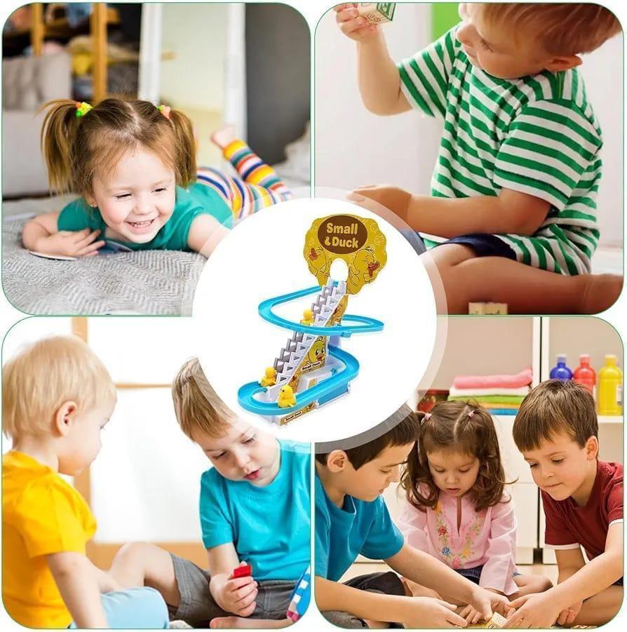 Plastic Musical Duck Stairs Toy