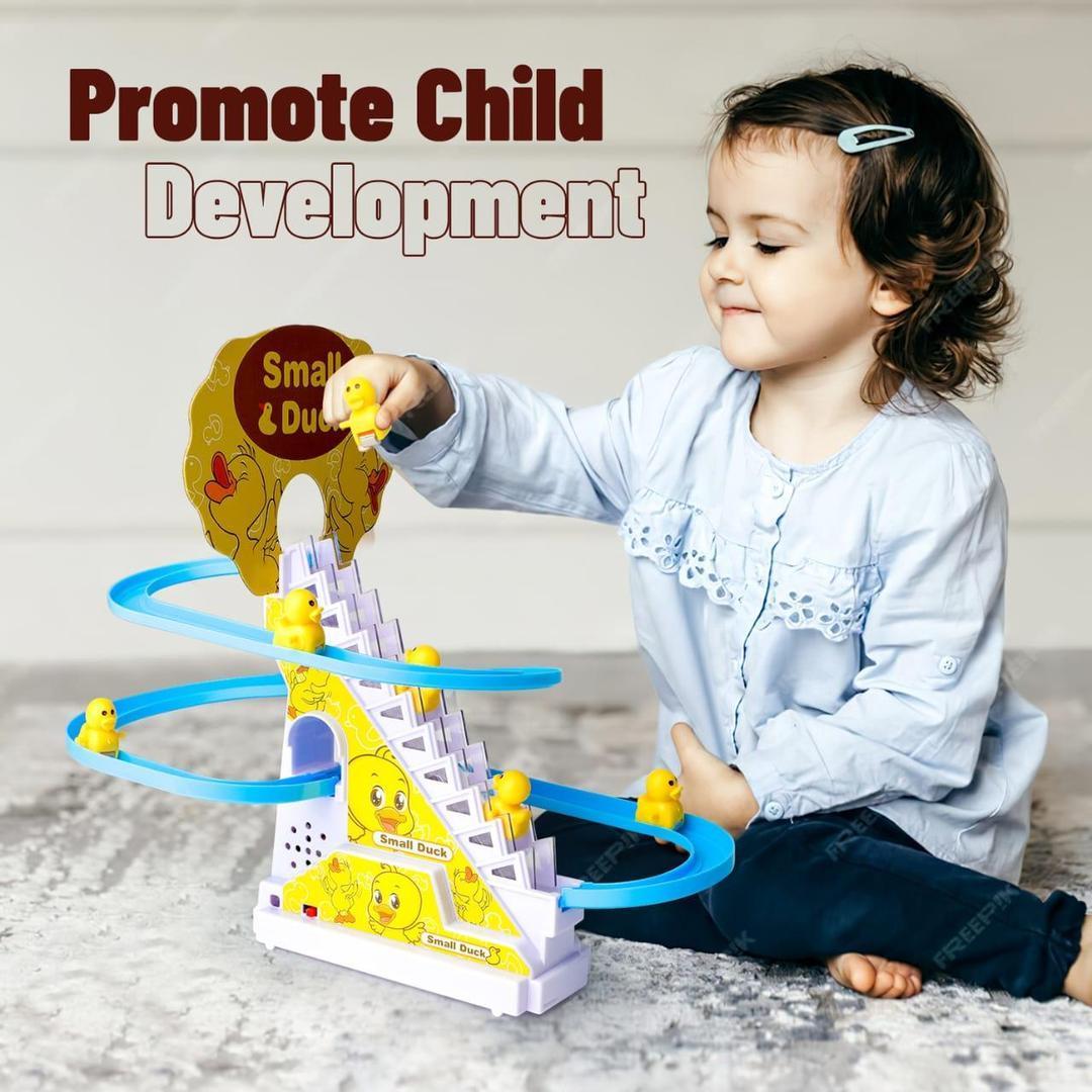 Plastic Musical Duck Stairs Toy