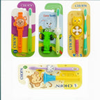 Multicolor Silicone Toothbrush - 1 Piece for Kids Age 3+