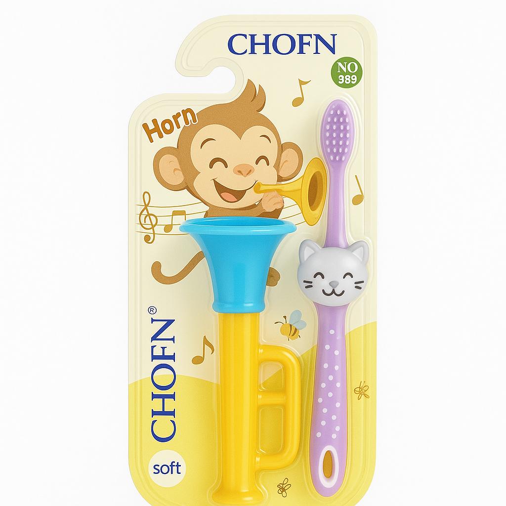Multicolor Silicone Toothbrush - 1 Piece for Kids Age 3+