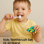 Multicolor Silicone Toothbrush - 1 Piece for Kids Age 3+