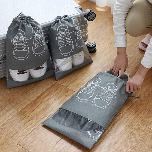 Travel Shoes Storage Bags, Pack Of 5