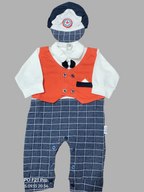 Little Gentleman - Romper With Cap
