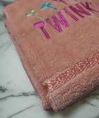 Adorable Embroidered Baby Bath Towel (26 inches x 15 inches)